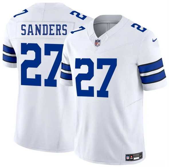 Men & Women & Youth Dallas Cowboys #27 Miles Sanders White 2025 F.U.S.E. Vapor Untouchable Limited Stitched Jersey